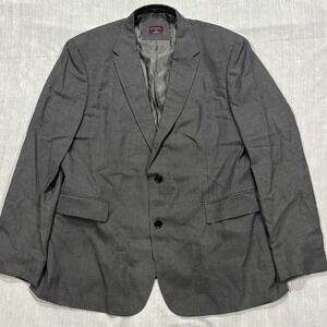 UNTUCKit Palazzo Blazer Sport Coat Viaggio Wool Mens 44R Gray Natural Stretch
